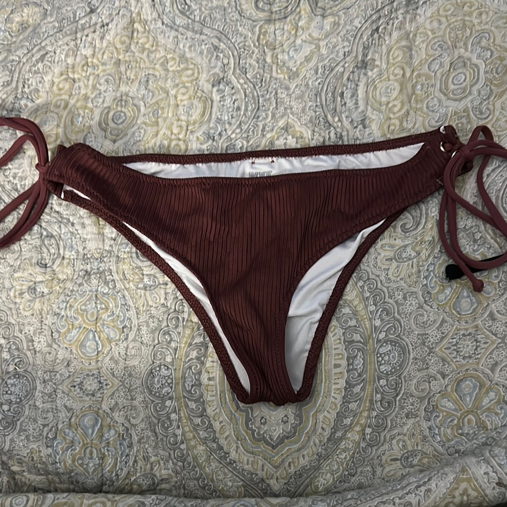 PINK Victoria's Secret Maroon Bikini Bottom